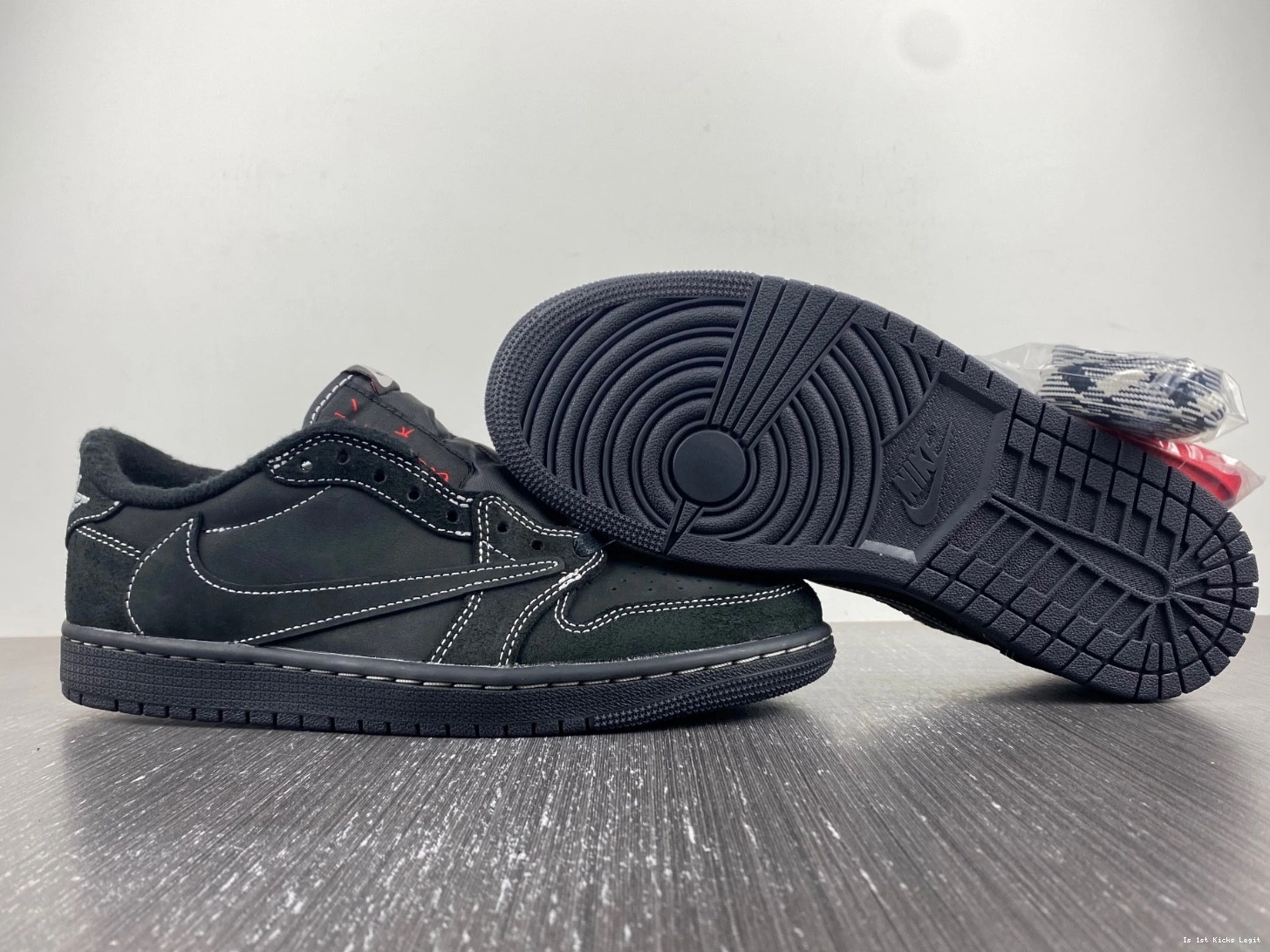 x ravis “Black  Air Phantom” Jordan Low 1 Scott DM7866-001 0921